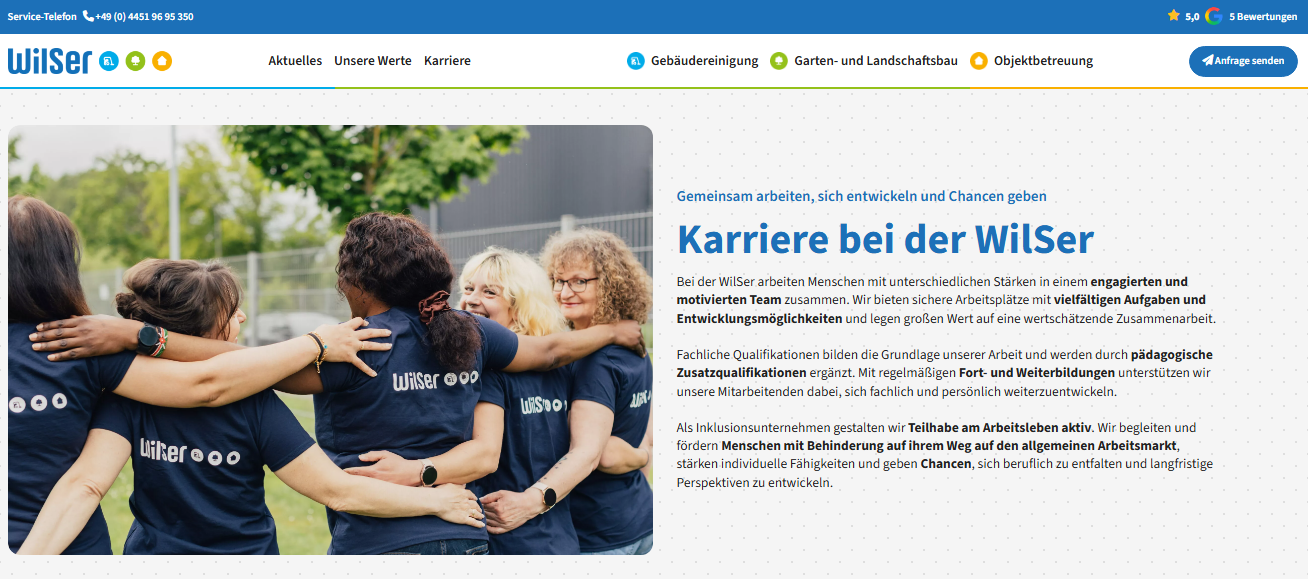 Arbeit gesucht? Komm zur WilSer!